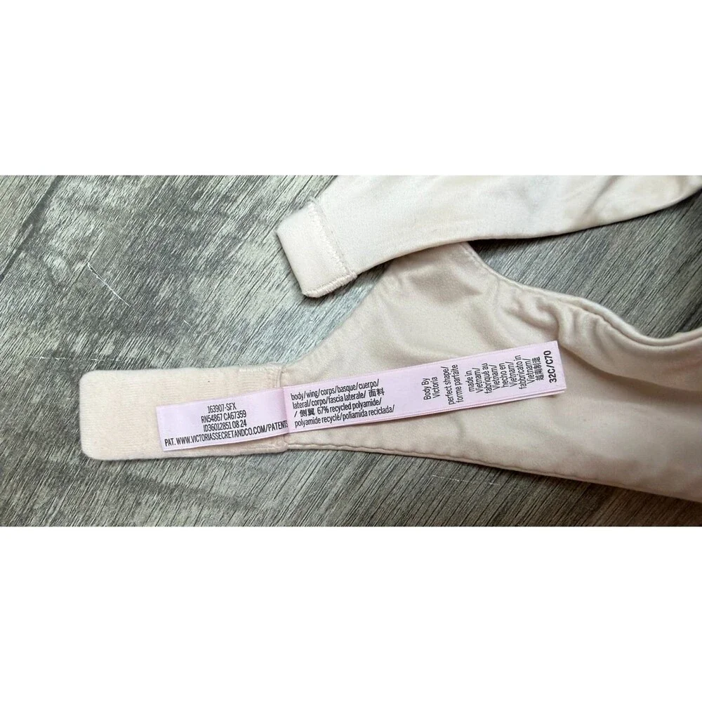 Victoria's Secret Body By Victoria Perfect Shape Push-Up Bra 32C Nude 163907-SFX - Picture 10 of 10